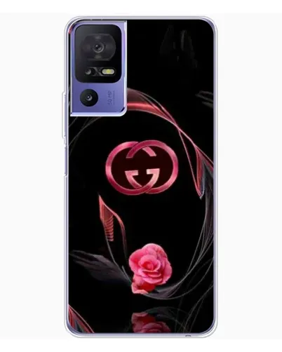 Чохол для TCL 605 з картинкою «Gucci — неонова троянда»