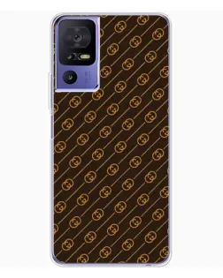 Чохол для TCL 605 з картинкою «Gucci — золоті діагоналі»