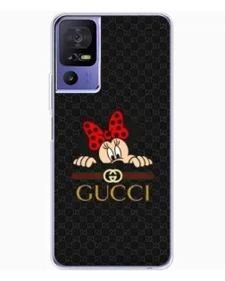 Чохол для TCL 605 з картинкою «Мінні Маус Gucci — чорний»