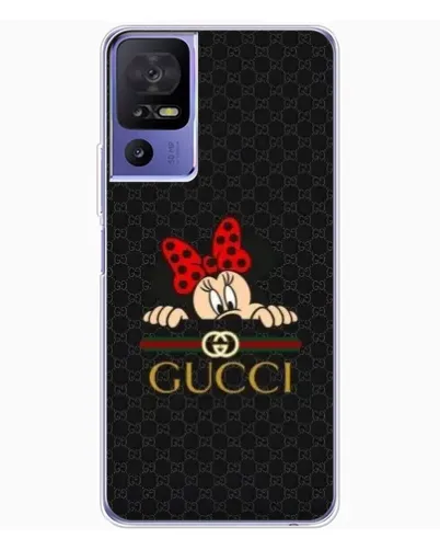 Чохол для TCL 605 з картинкою «Мінні Маус Gucci — чорний»
