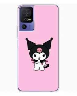Чехол для TCL 605 с картинкой «Kuromi — розовая нежность»