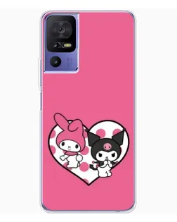 Чехол для TCL 605 с картинкой «Kuromi и My Melody»