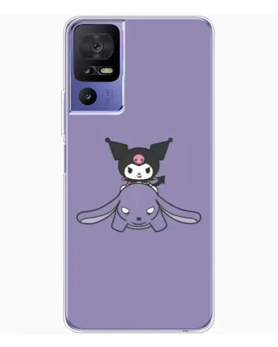 Чехол для TCL 605 с картинкой «Kuromi на лиловом фоне» Чехол для TCL 605 с картинкой «Kuromi на лиловом фоне»