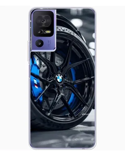 Чехол для TCL 605 с картинкой «Колесо BMW вблизи»