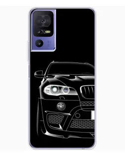 Чехол для TCL 605 с картинкой «Темный силуэт BMW»