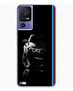 Чехол для TCL 605 с картинкой «Силуэт BMW в темноте»