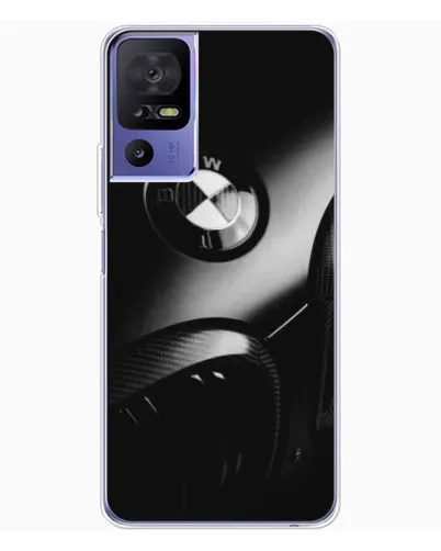 Чехол для TCL 605 с картинкой «Эмблема BMW — макро»
