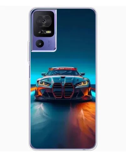 Чехол для TCL 605 с картинкой «BMW — огни неона» Чехол для TCL 605 с картинкой «BMW — огни неона»