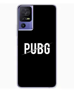 Чохол для TCL 605 з картинкою «PUBG — білий логотип»