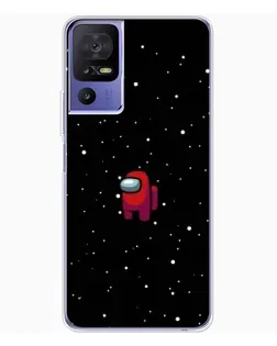 Чохол для TCL 605 з картинкою «Червоний Among Us»