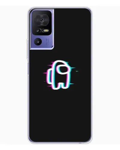 Чохол для TCL 605 з картинкою «Among Us неон»