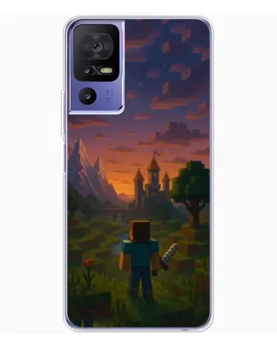 Чехол для TCL 605 с картинкой «Стив у башни»