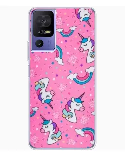 Чехол для TCL 605 с картинкой «Unicorn паттерн розовый» Чехол для TCL 605 с картинкой «Unicorn паттерн розовый»