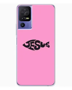Чохол для TCL 605 з картинкою «Рожевий символ Jesus»