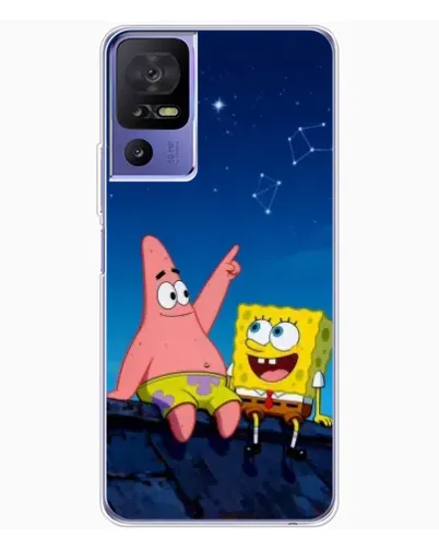 Чехол для TCL 605 с картинкой «Губка Боб и Патрик ночью» Чехол для TCL 605 с картинкой «Губка Боб и Патрик ночью»