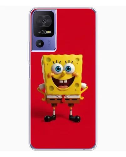 Чехол для TCL 605 с картинкой «Спанч Боб на красном» Чехол для TCL 605 с картинкой «Спанч Боб на красном»