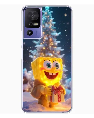 Чехол для TCL 605 с картинкой «Рождественский Спанч Боб» Чехол для TCL 605 с картинкой «Рождественский Спанч Боб»