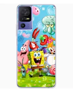 Чехол для TCL 605 с картинкой «Губка Боб и друзья»