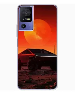 Чохол для TCL 605 з картинкою «Cybertruck на Марсі»