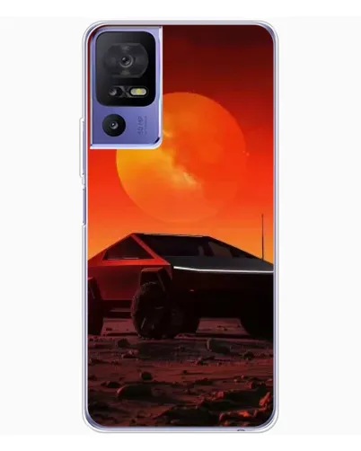 Чохол для TCL 605 з картинкою «Cybertruck на Марсі»