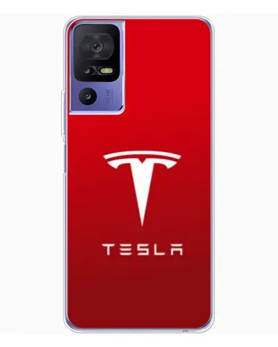Чохол для TCL 605 з картинкою «Tesla Red Classic»