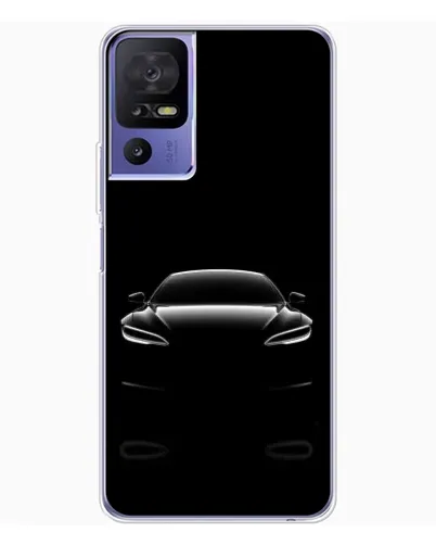 Чохол для TCL 605 з картинкою «Силует Tesla Night»