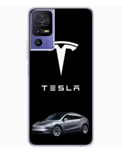 Чохол для TCL 605 з картинкою «Tesla Model Y»