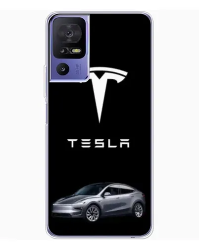 Чохол для TCL 605 з картинкою «Tesla Model Y»