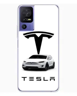 Чохол для TCL 605 з картинкою «Tesla White Style»
