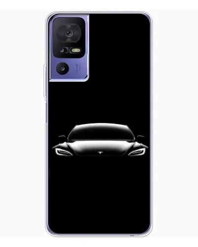 Чохол для TCL 605 з картинкою «Фари Tesla Night»