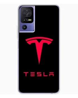 Чохол для TCL 605 з картинкою «Tesla Red Logo»