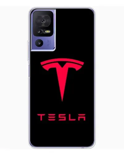 Чохол для TCL 605 з картинкою «Tesla Red Logo»