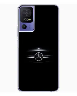 Чехол для TCL 605 с картинкой «Mercedes — абстрактные линии»