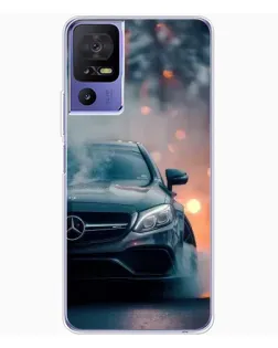 Чехол для TCL 605 с картинкой «Mercedes — ночной город»