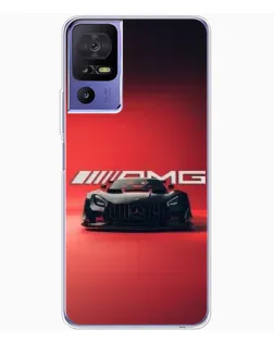 Чехол для TCL 605 с картинкой «Mercedes AMG — красная линия»
