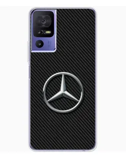 Чехол для TCL 605 с картинкой «Карбоновый Mercedes стиль»
