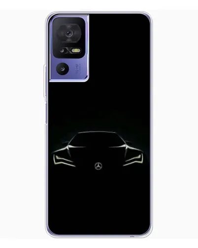 Чехол для TCL 605 с картинкой «Mercedes — силуэт авто» Чехол для TCL 605 с картинкой «Mercedes — силуэт авто»