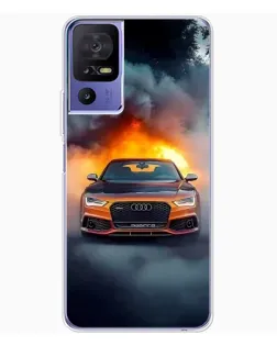Чохол для TCL 605 з картинкою «Audi у вогняному диму» Чохол для TCL 605 з картинкою «Audi у вогняному диму»