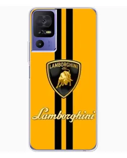 Чехол для TCL 605 с картинкой «Lamborghini Stripe желтый»
