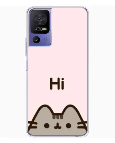 Чохол для TCL 605 з картинкою «Пушин каже Hi»