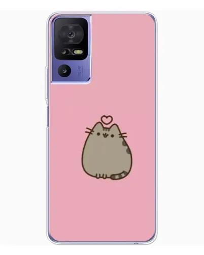 Чохол для TCL 605 з картинкою «Pusheen серце»