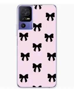 Чохол для TCL 605 з картинкою «Чорні банти Coquette»