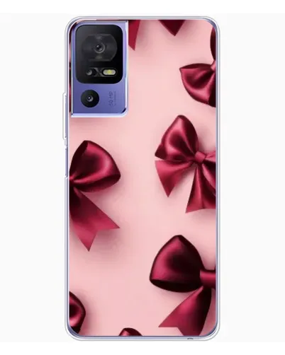 Чохол для TCL 605 з картинкою «Бордовий атлас»