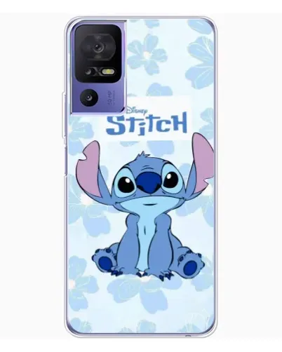 Чехол для TCL 605 с картинкой «Stitch среди цветов» Чехол для TCL 605 с картинкой «Stitch среди цветов»