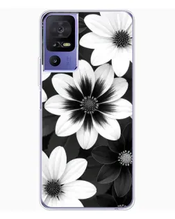 Чохол для TCL 605 з картинкою «Монохромні айстри» Чохол для TCL 605 з картинкою «Монохромні айстри»