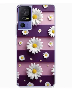 Чохол для TCL 605 з картинкою «Ромашки на фіолетовому» Чохол для TCL 605 з картинкою «Ромашки на фіолетовому»