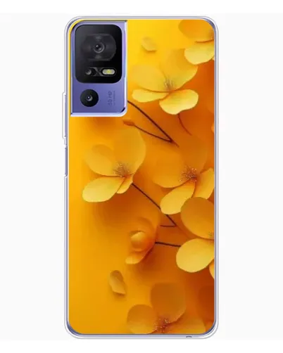 Чохол для TCL 605 з картинкою «Золоті пелюстки»