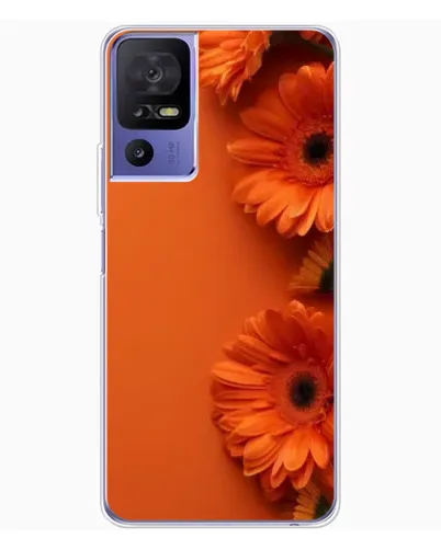 Чохол для TCL 605 з картинкою «Помаранчеві гербери»