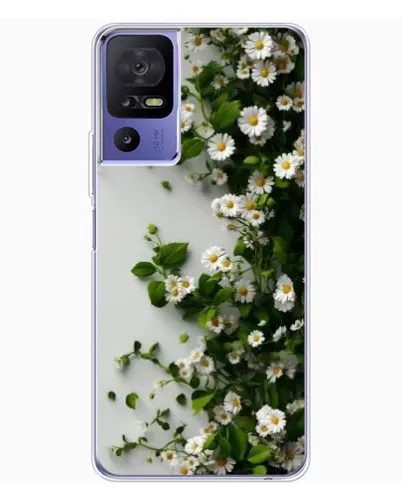 Чохол для TCL 605 з картинкою «Гілка дрібних білих квітів»