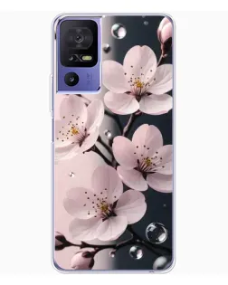 Чохол для TCL 605 з картинкою «Ніжня сакура та краплі» Чохол для TCL 605 з картинкою «Ніжня сакура та краплі»